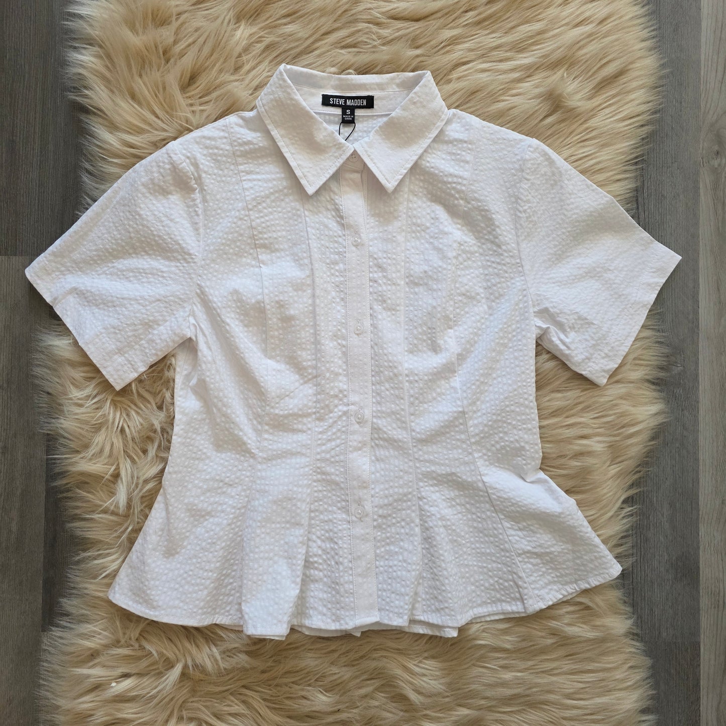 Porter Textured Cotton Top Tops Steve Madden