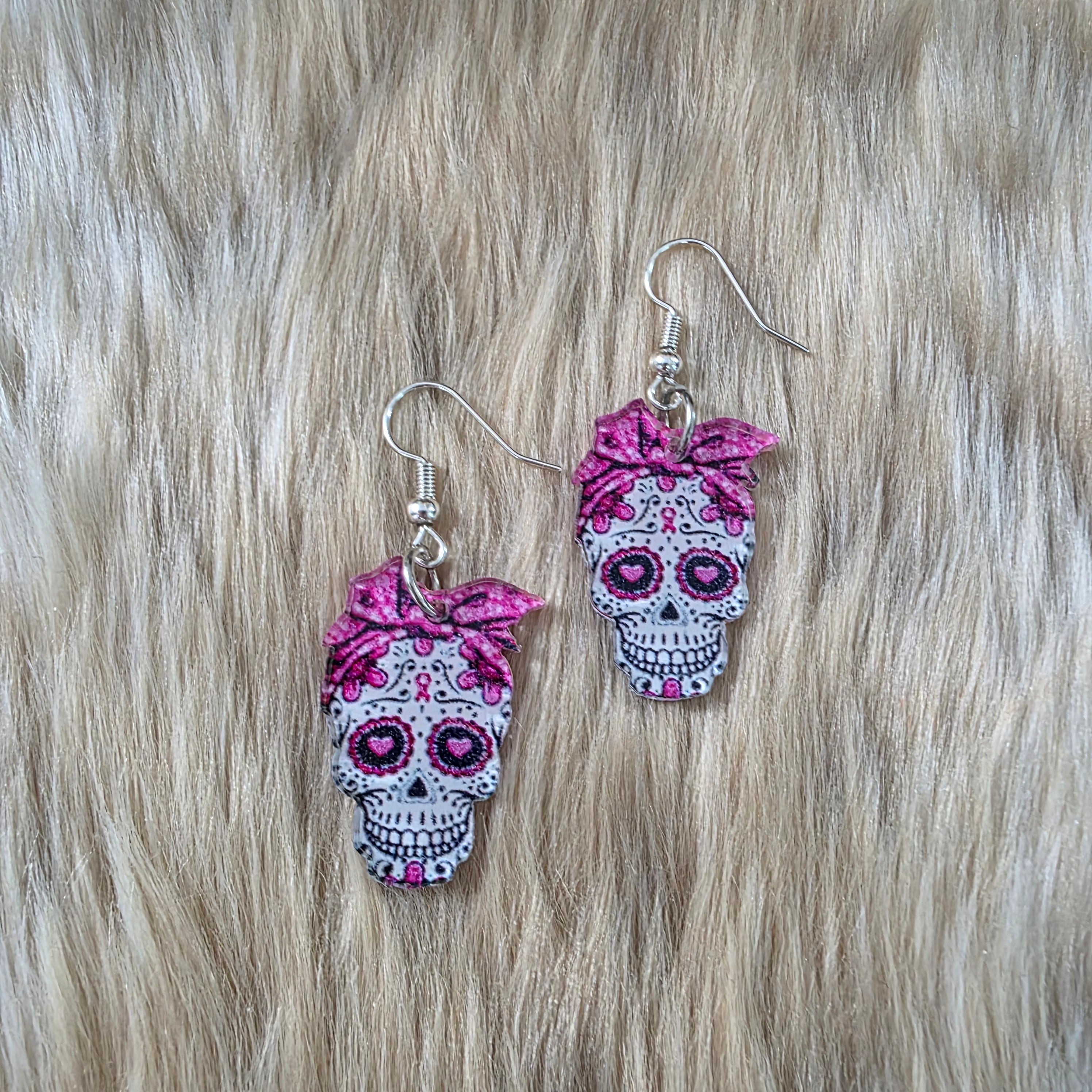 Sugar Skull Earrings Novelty Earrings Vintage Vibes Boutique