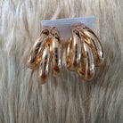 Triple Threat Hoops Earrings Vintage Vibes Boutique