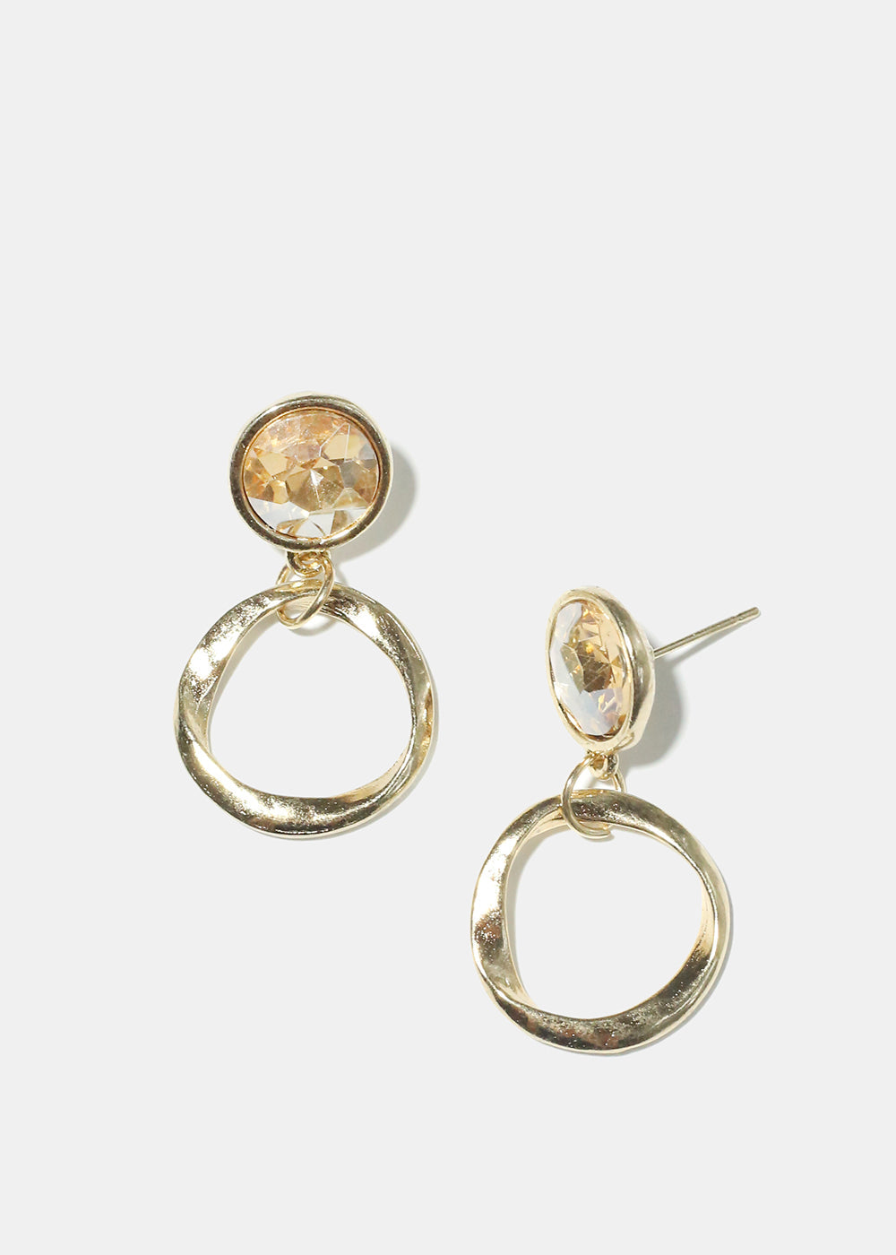 Peach Ring Earrings Vintage Vibes Boutique
