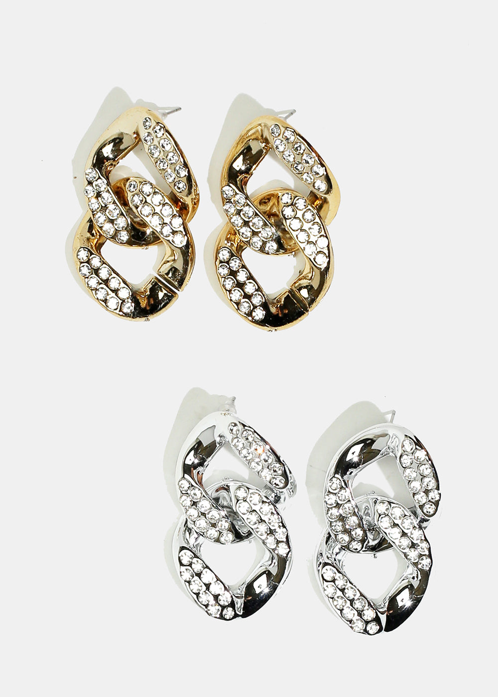 Chain Link Earrings Vintage Vibes Boutique