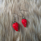 Strawberry Earrings Novelty Earrings Vintage Vibes Boutique
