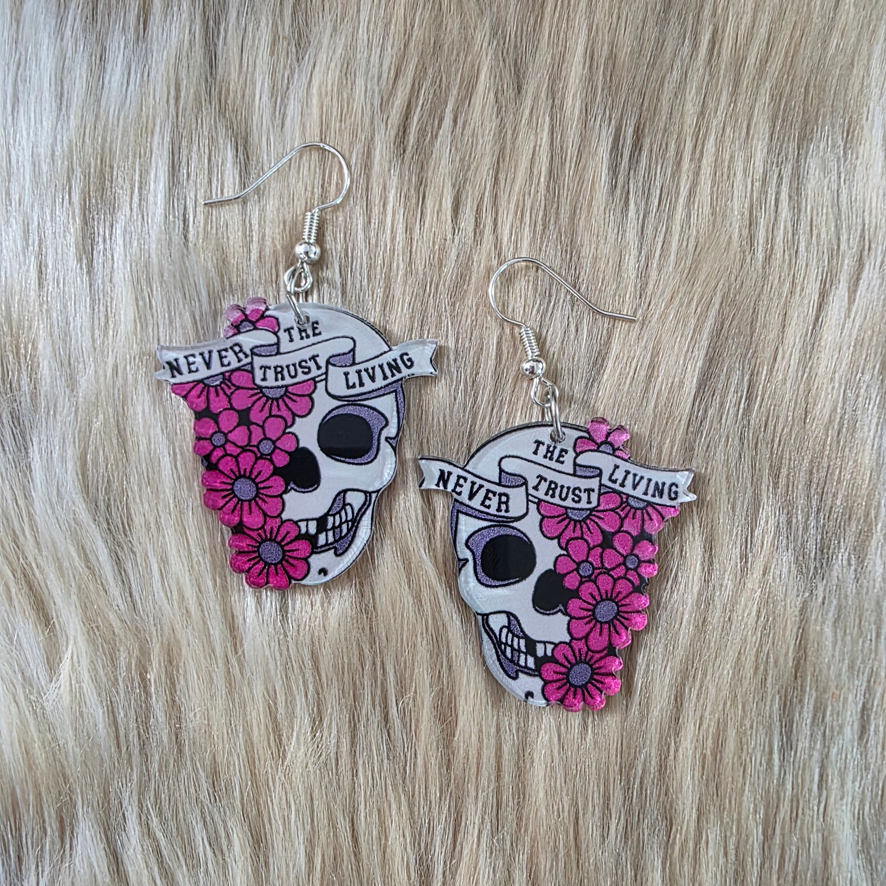 Never Trust the Living Earrings Novelty Earrings Vintage Vibes Boutique