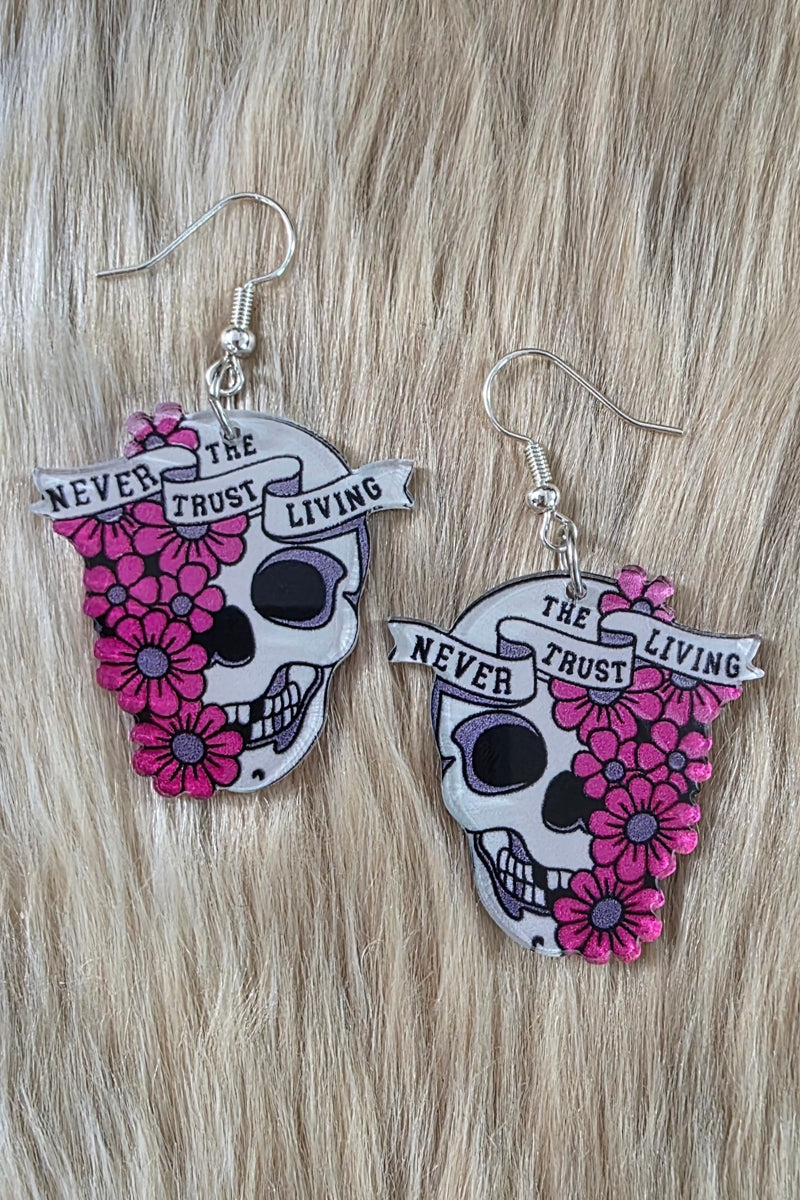 Never Trust the Living Earrings Novelty Earrings Vintage Vibes Boutique