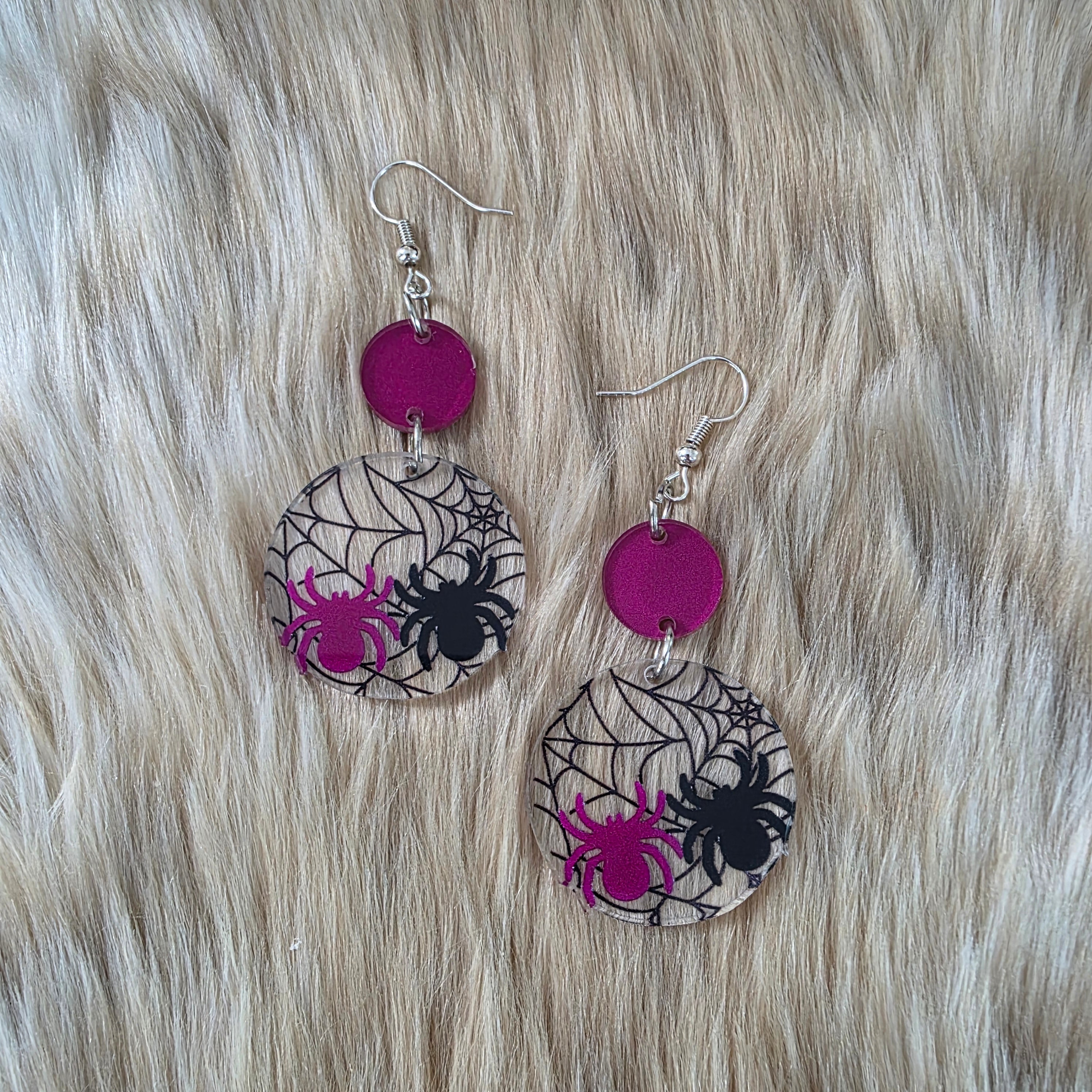 Caught in My Web Earrings Novelty Earrings Vintage Vibes Boutique