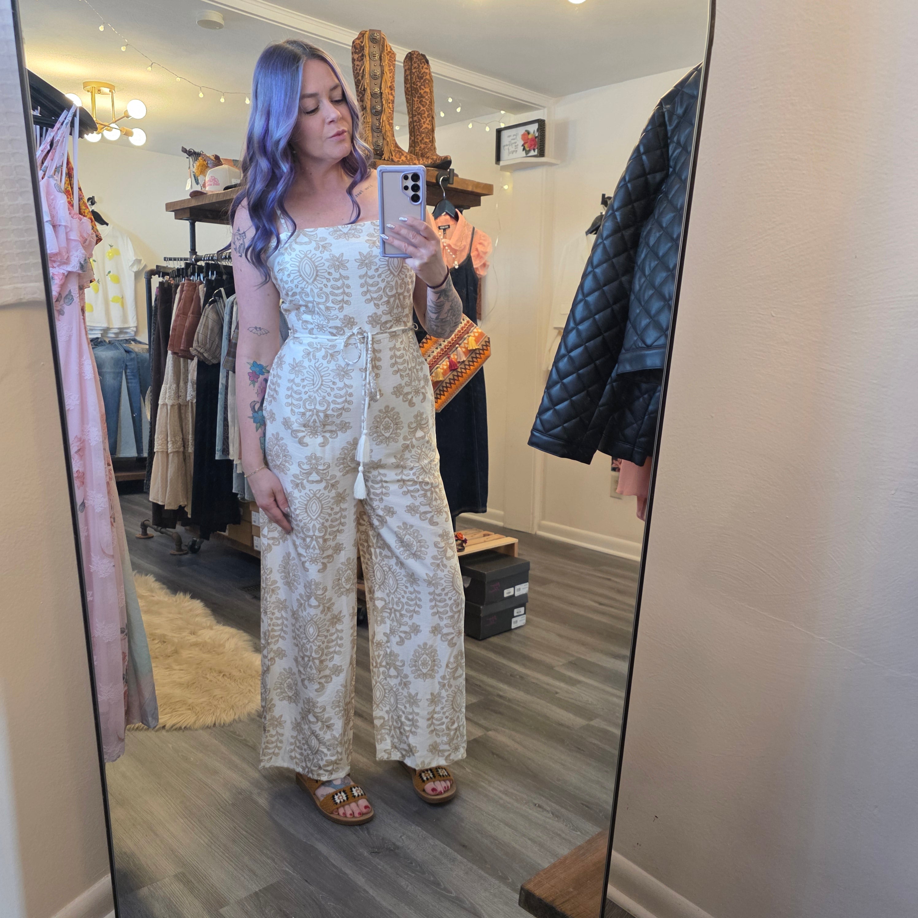 Santorini Nights Jumpsuit Jumpsuit Hem & Thread