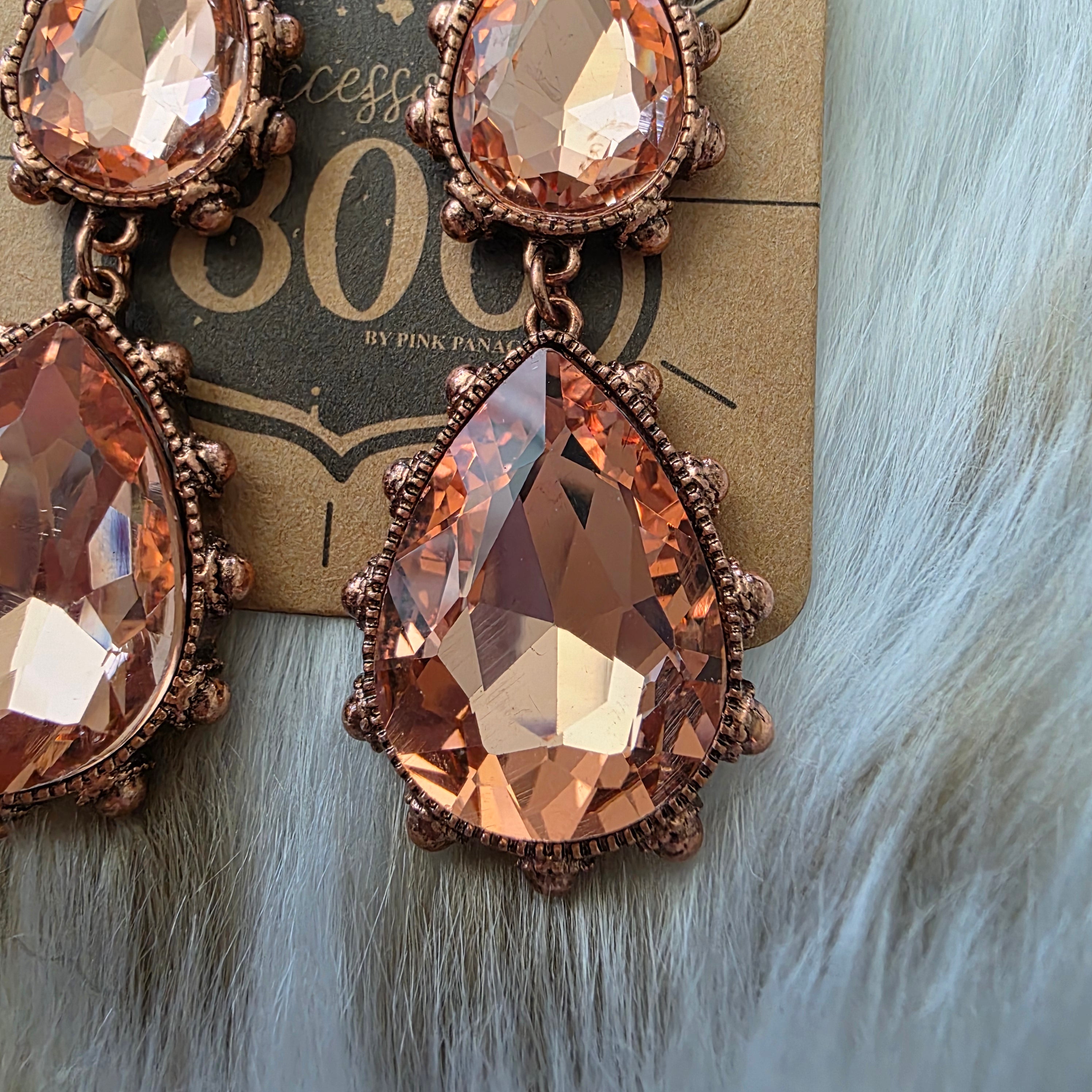Vintage Glam Earrings Earrings Pink Panache Blush