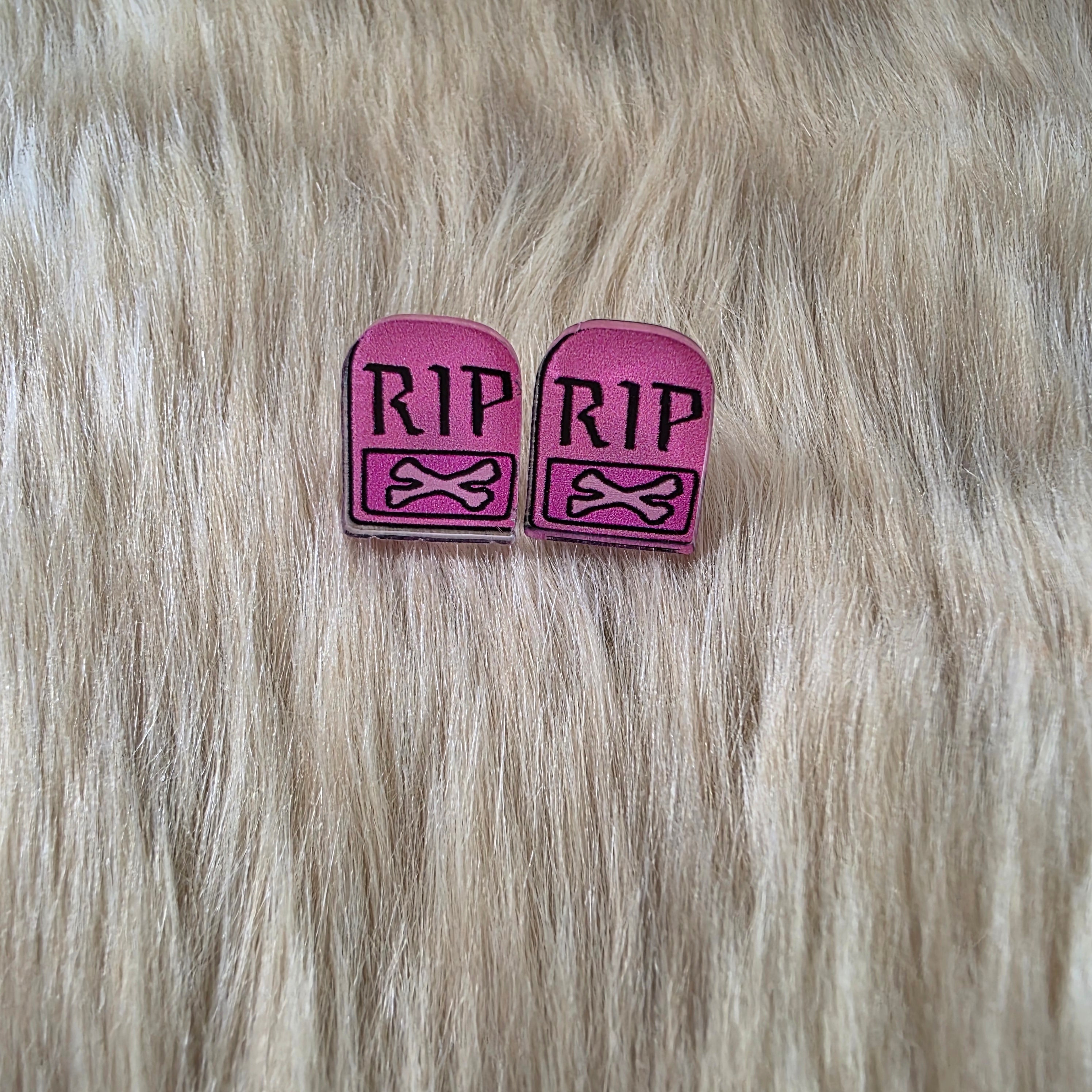 Tombstone Stud Earrings Novelty Earrings Vintage Vibes Boutique