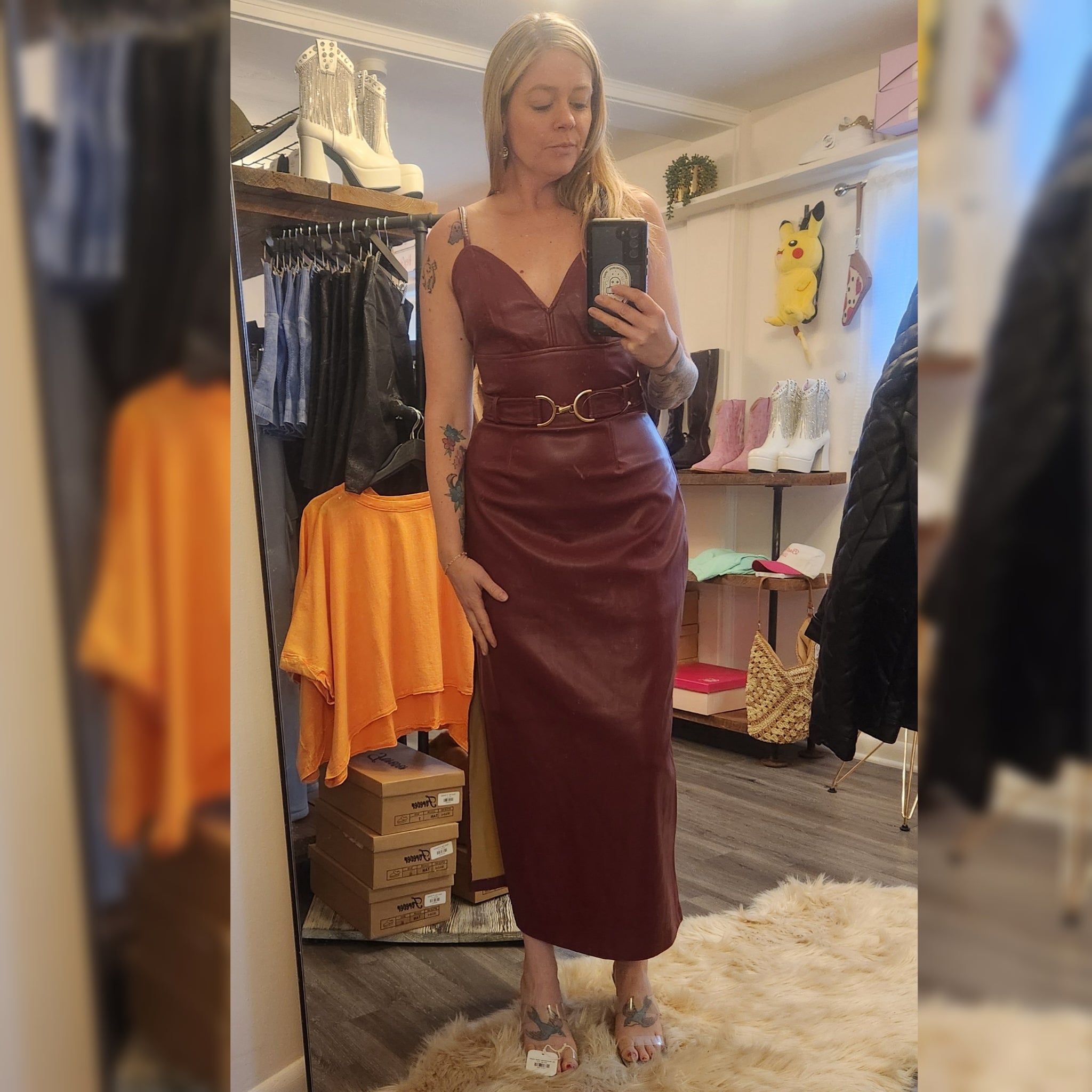 Kat Dress Midi Dress Steve Madden