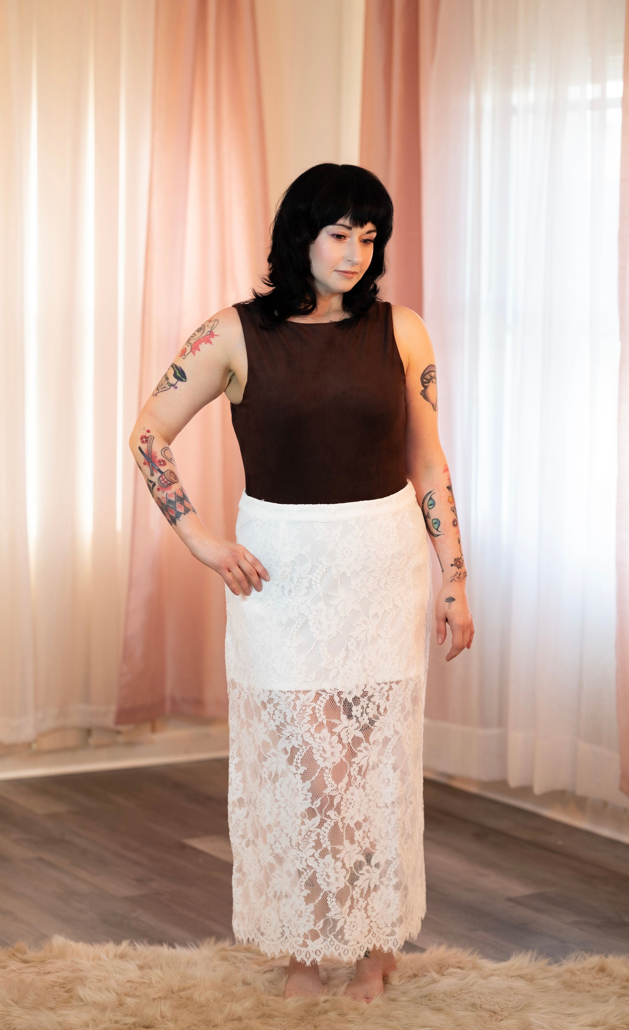 Monette Lace Maxi Skirt Maxi Skirt Steve Madden