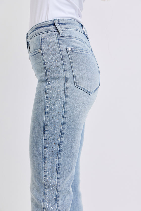 Alix Rhinestone Flares Judy Blue
