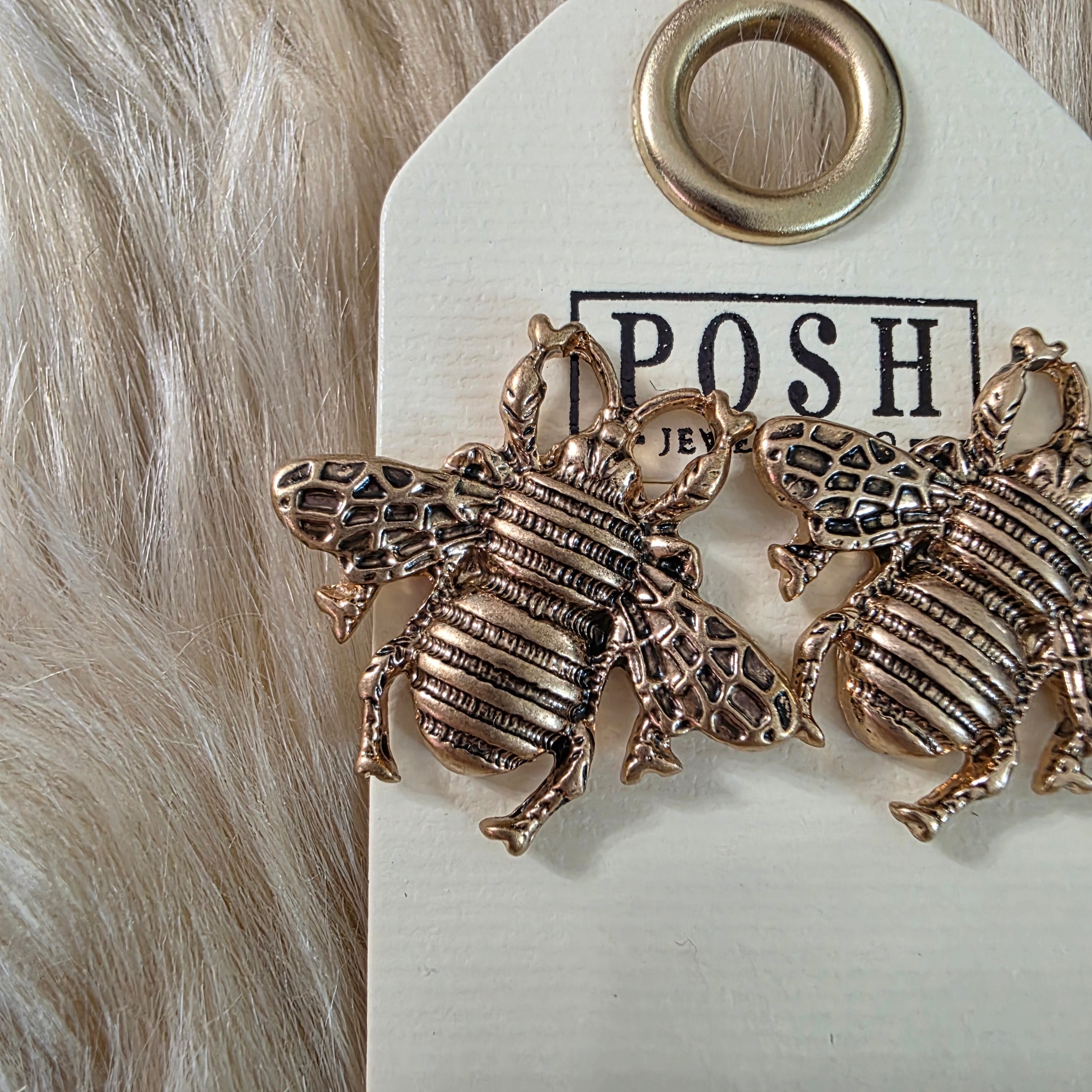 Bee Earrings Earrings Pink Panache