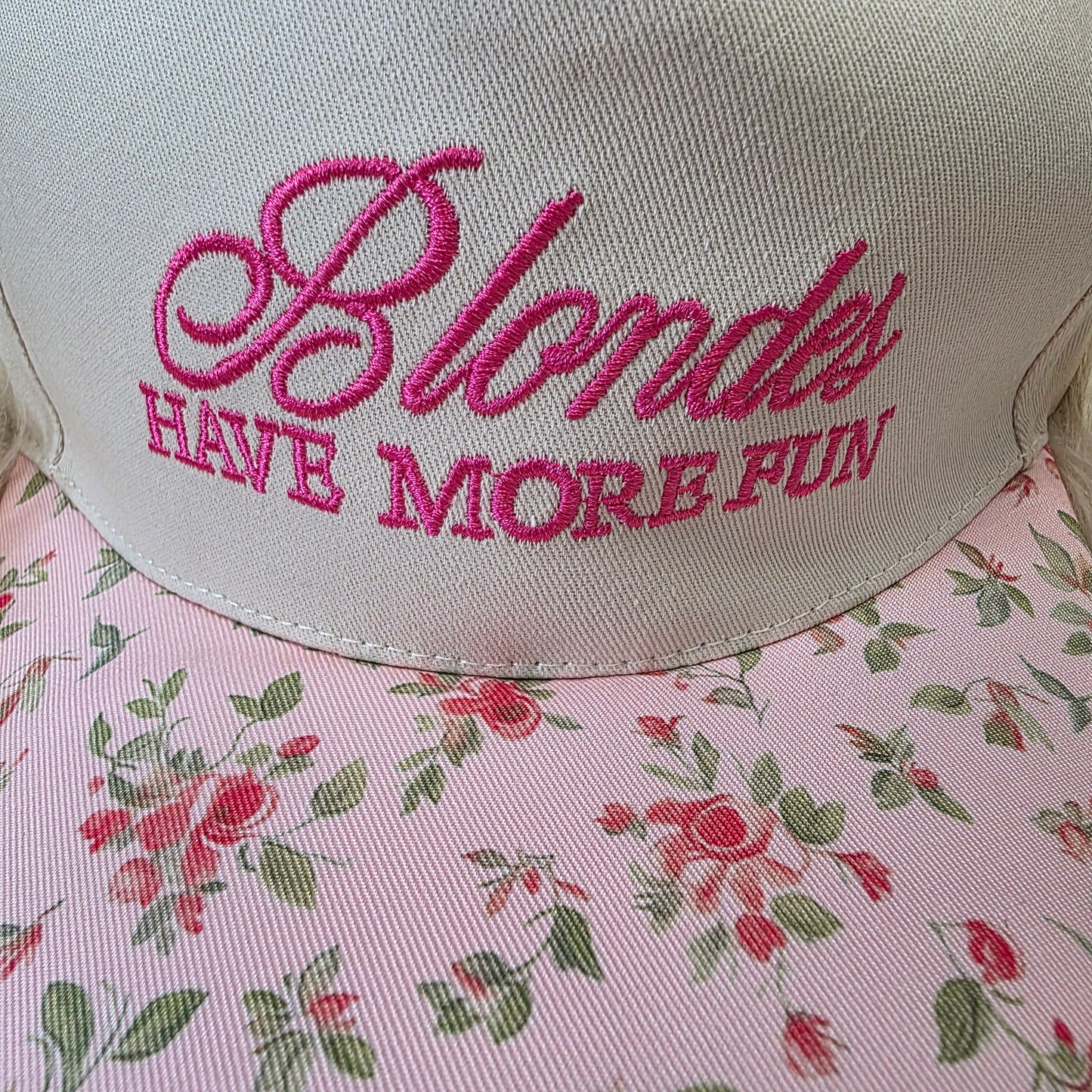 Have More Fun Hat Baseball hat Zenana Blonde