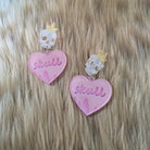 Skull Sweetheart Earrings Novelty Earrings Vintage Vibes Boutique