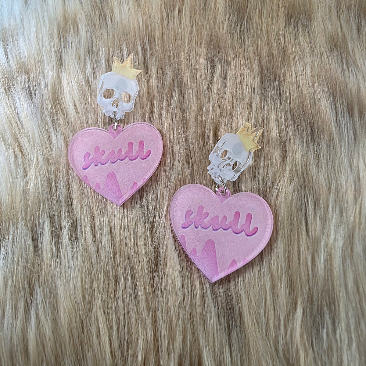 Skull Sweetheart Earrings Novelty Earrings Vintage Vibes Boutique