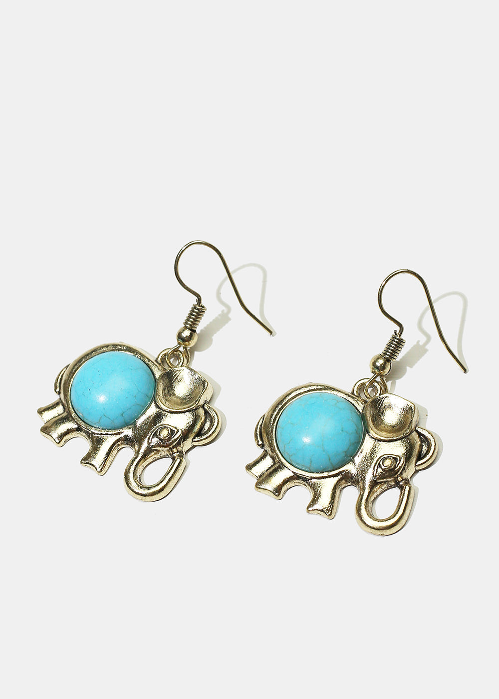Turquoise Elephant Earrings Vintage Vibes Boutique