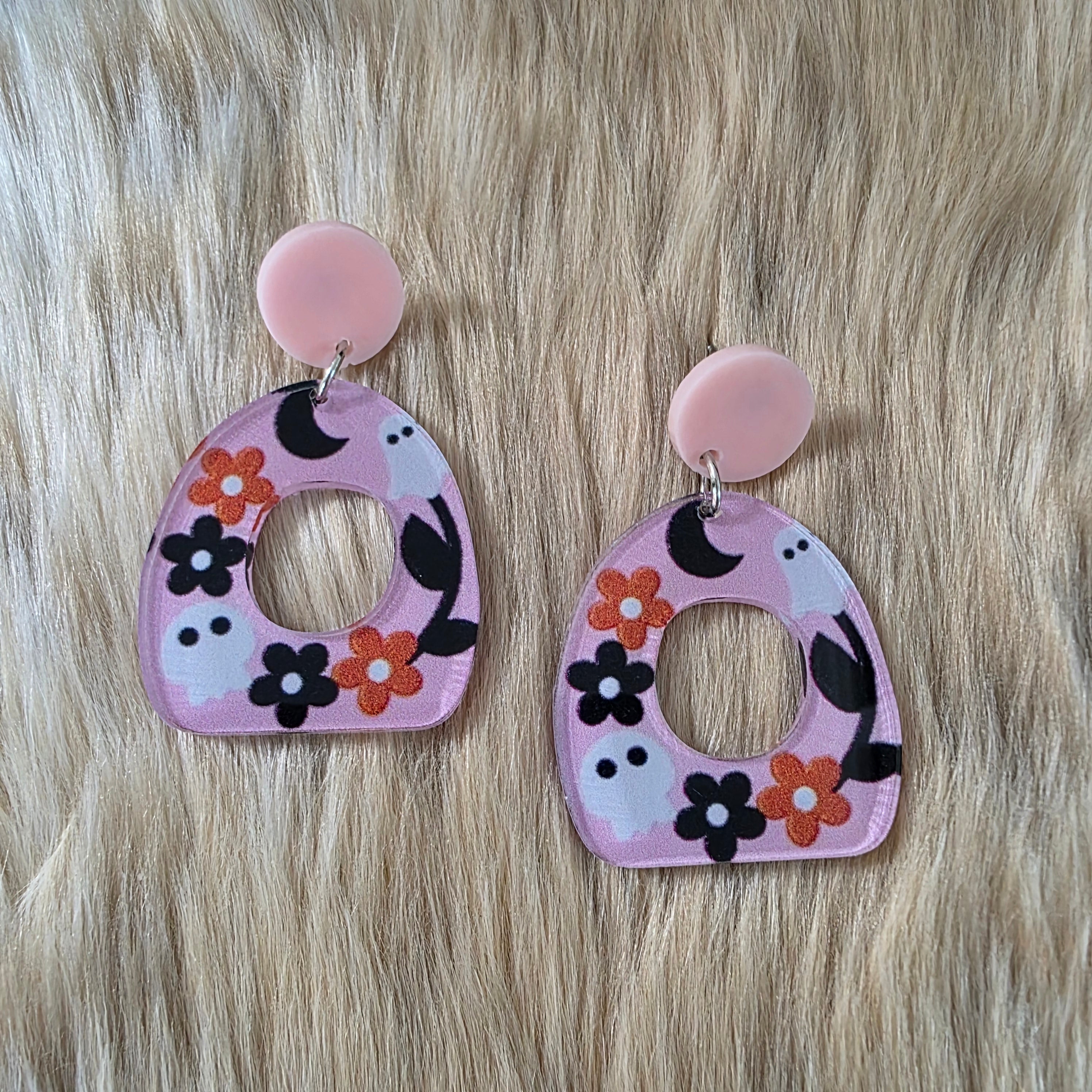 Boo Bloom Earrings Novelty Earrings Vintage Vibes Boutique