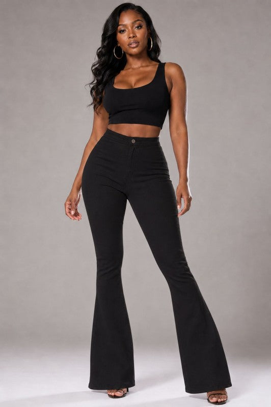 Mercer Flares - Black Flare Jeans JC JQ