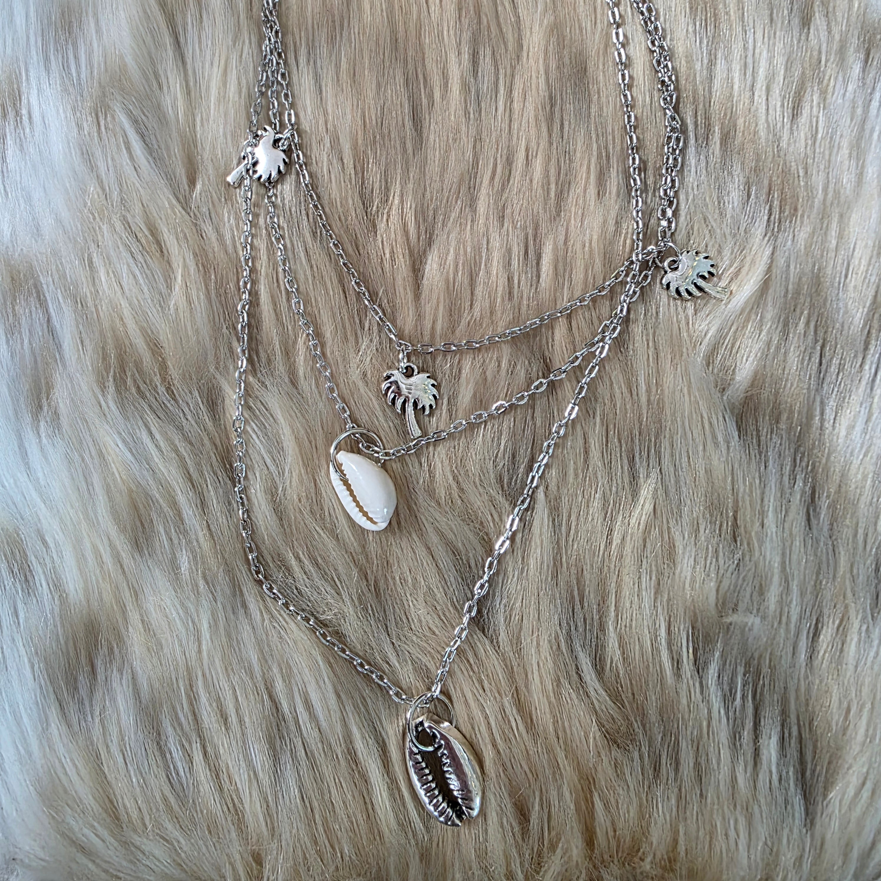 Chasing Palms Layered Necklace Necklace Vintage Vibes Boutique