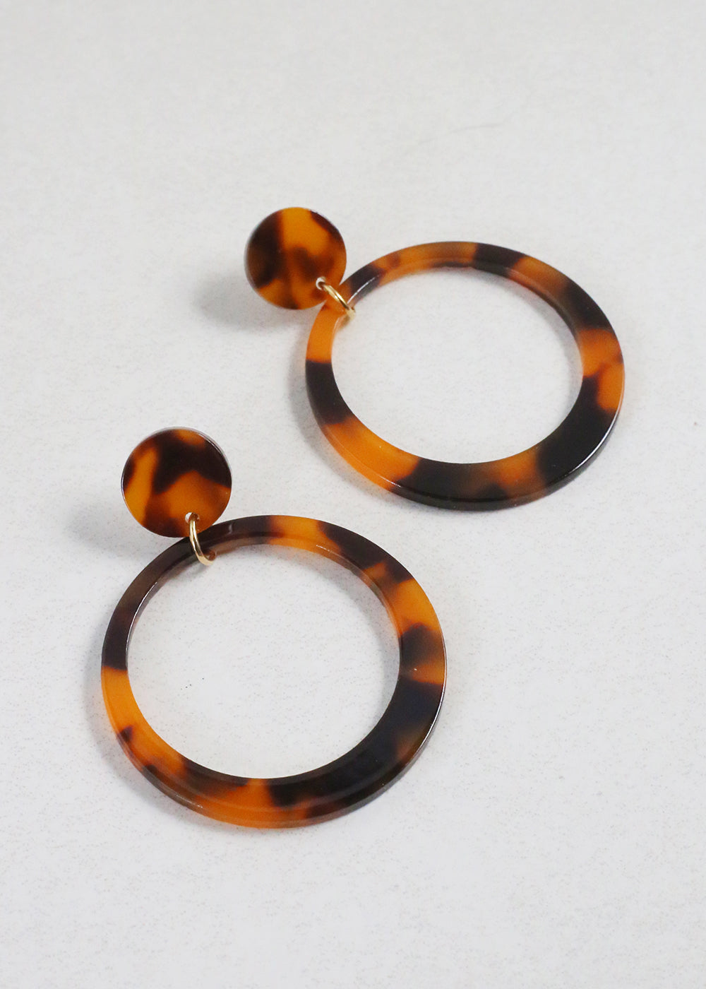 Resin Hoops Vintage Vibes Boutique Tortoise