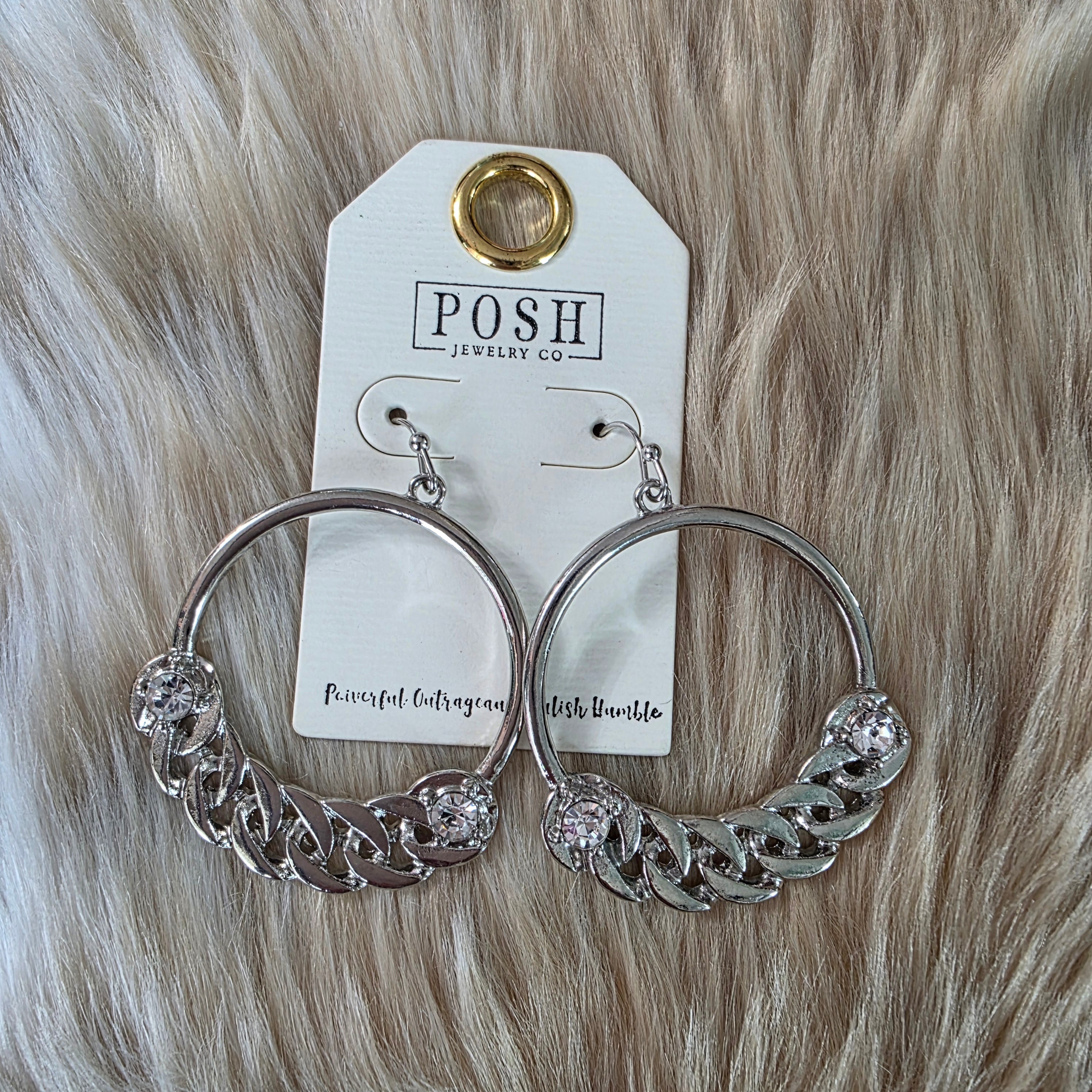 Essential Hoops Earrings Pink Panache