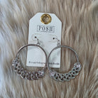 Essential Hoops Earrings Pink Panache