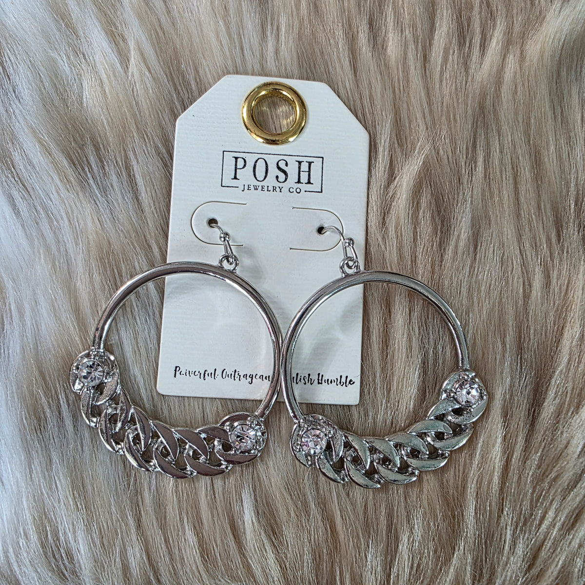 Essential Hoops Earrings Pink Panache