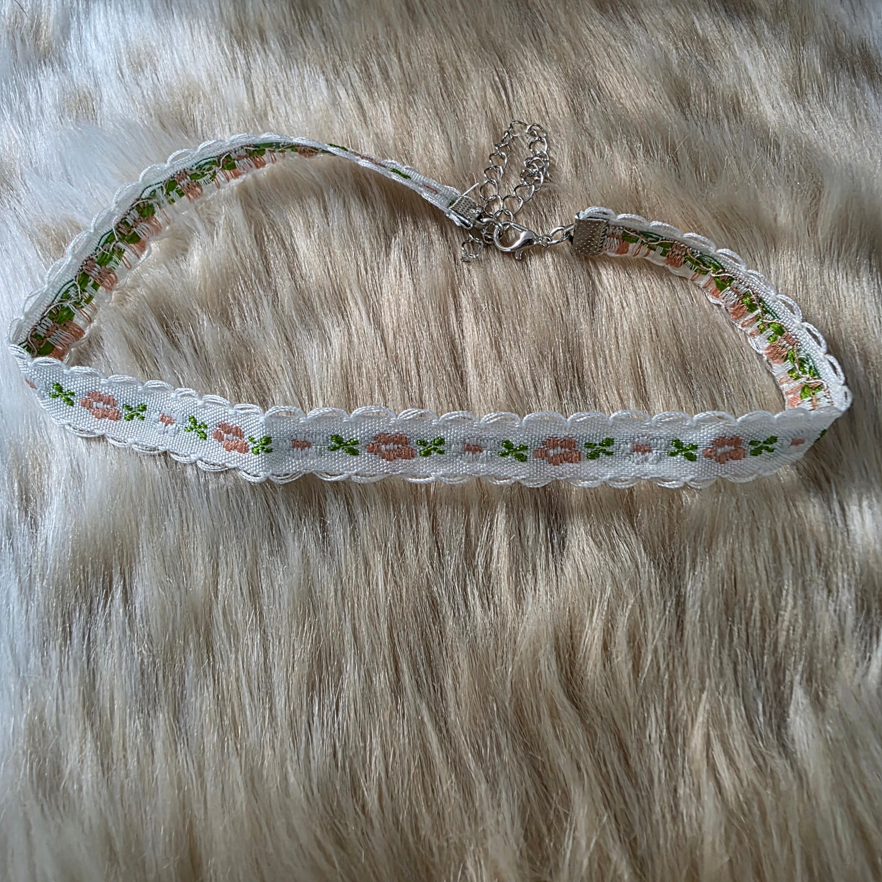 Flower Choker Necklace Vintage Vibes Boutique Floral