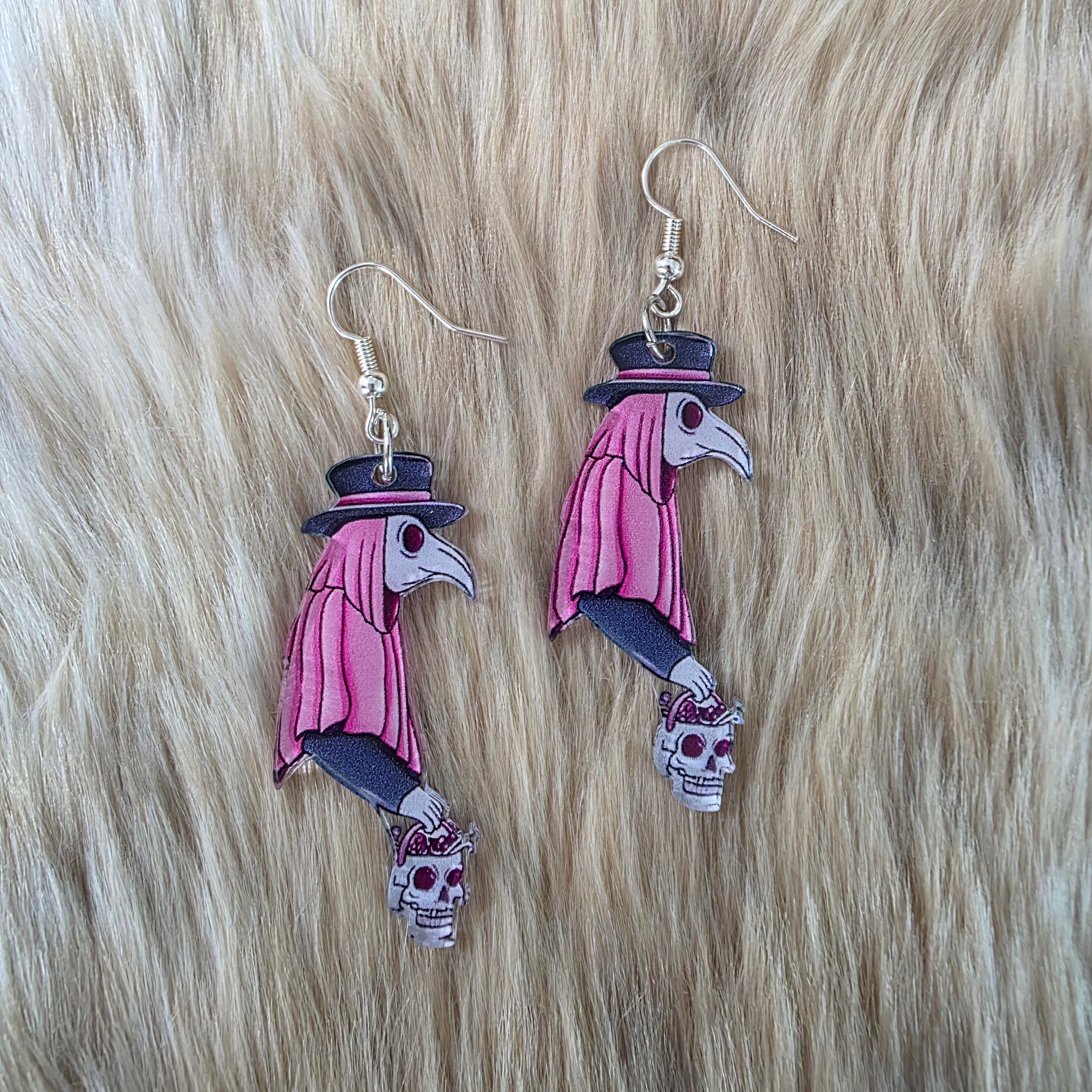 Pretty in Plague Earrings Novelty Earrings Vintage Vibes Boutique