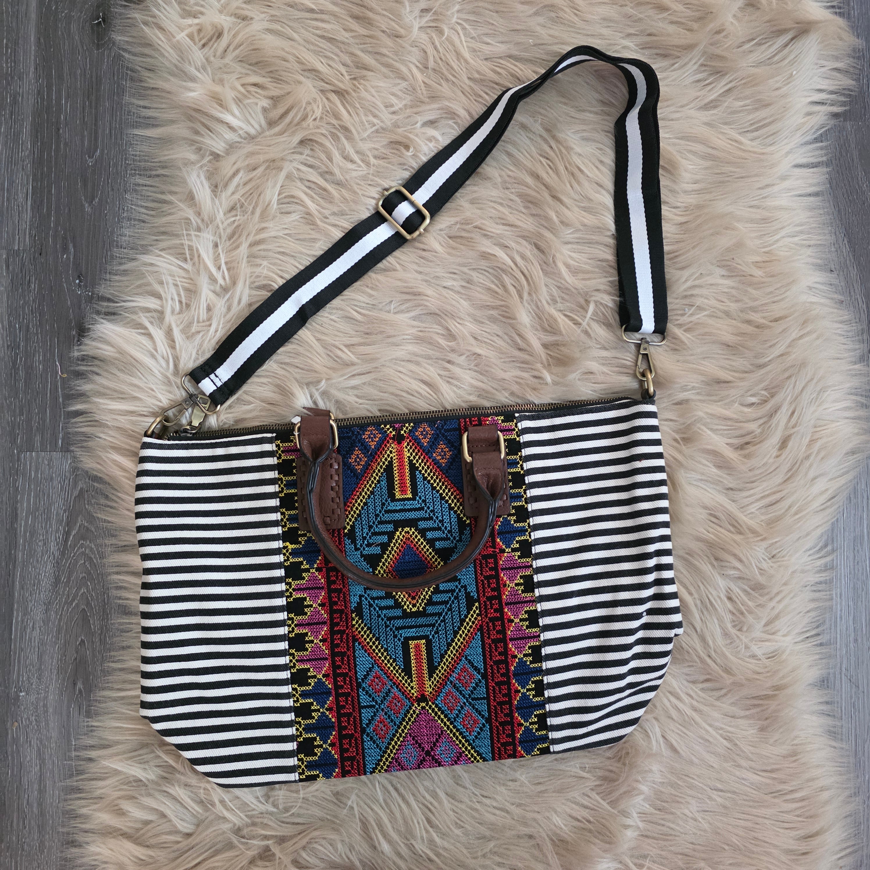Wanderlust Satchel Shoulder Bag Jen & Co.