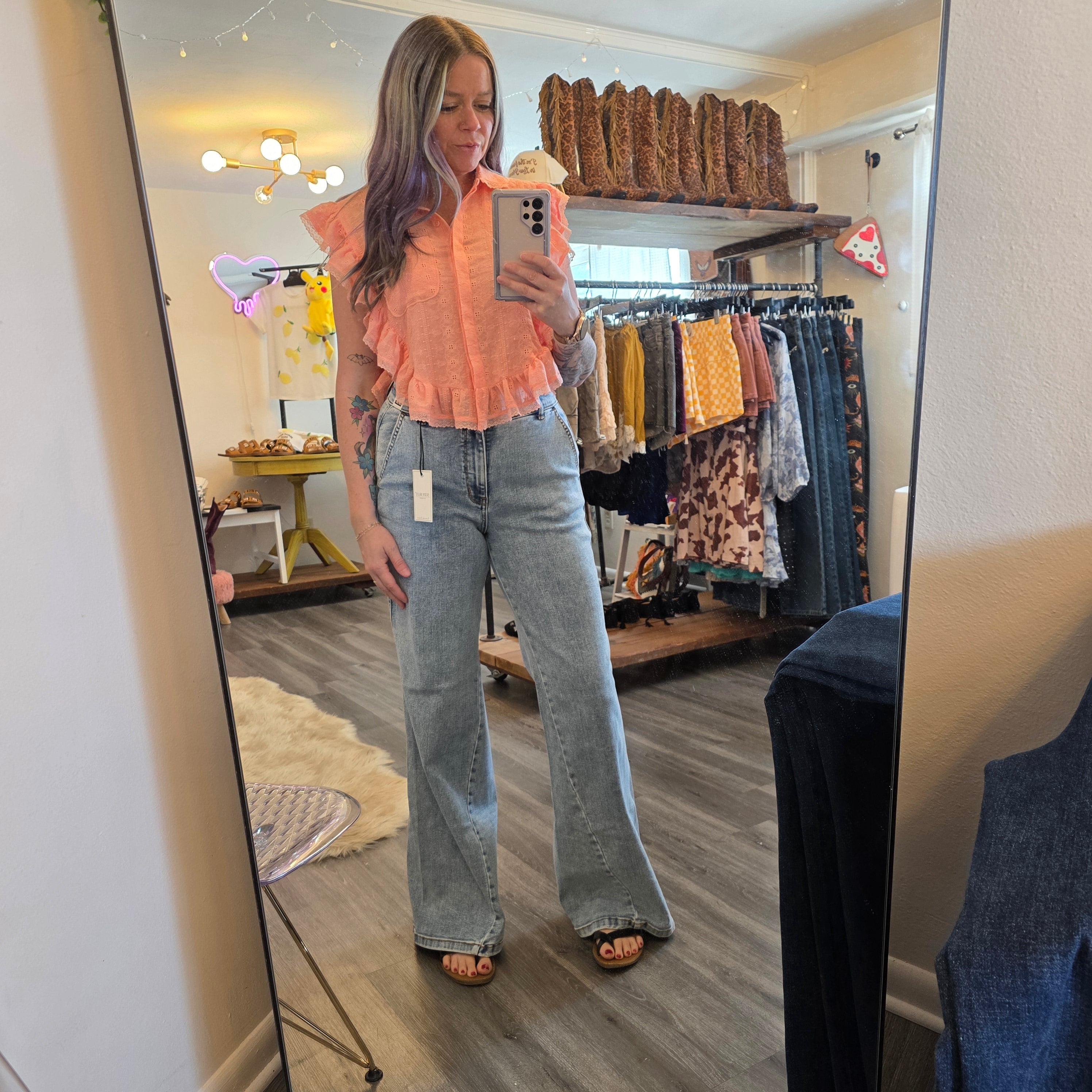 Adeline Top Blouse Steve Madden