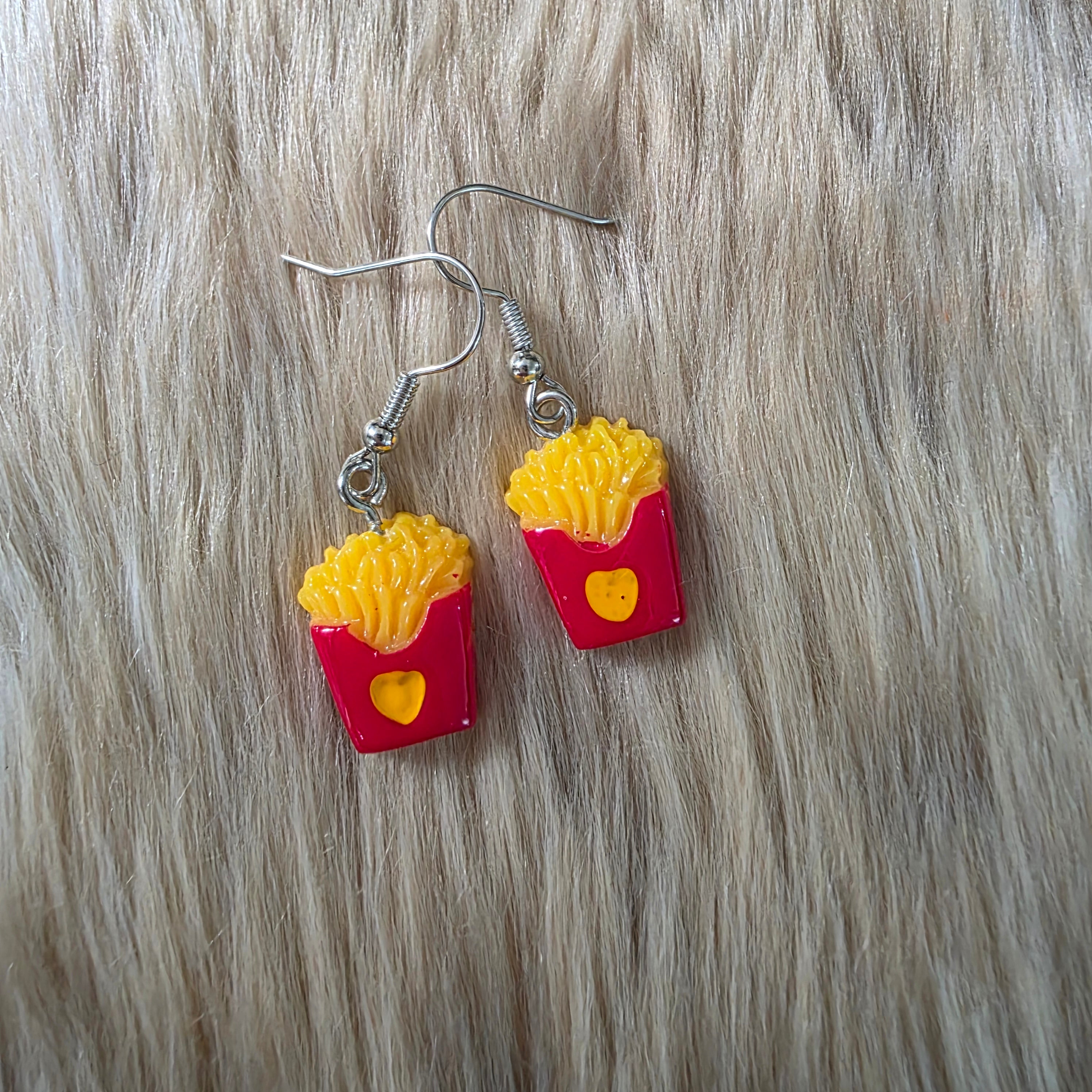 French Fry Earrings Novelty Earrings Vintage Vibes Boutique