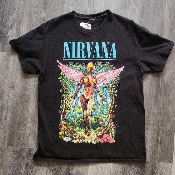 Nirvana Black Tee Vintage Vibes Boutique