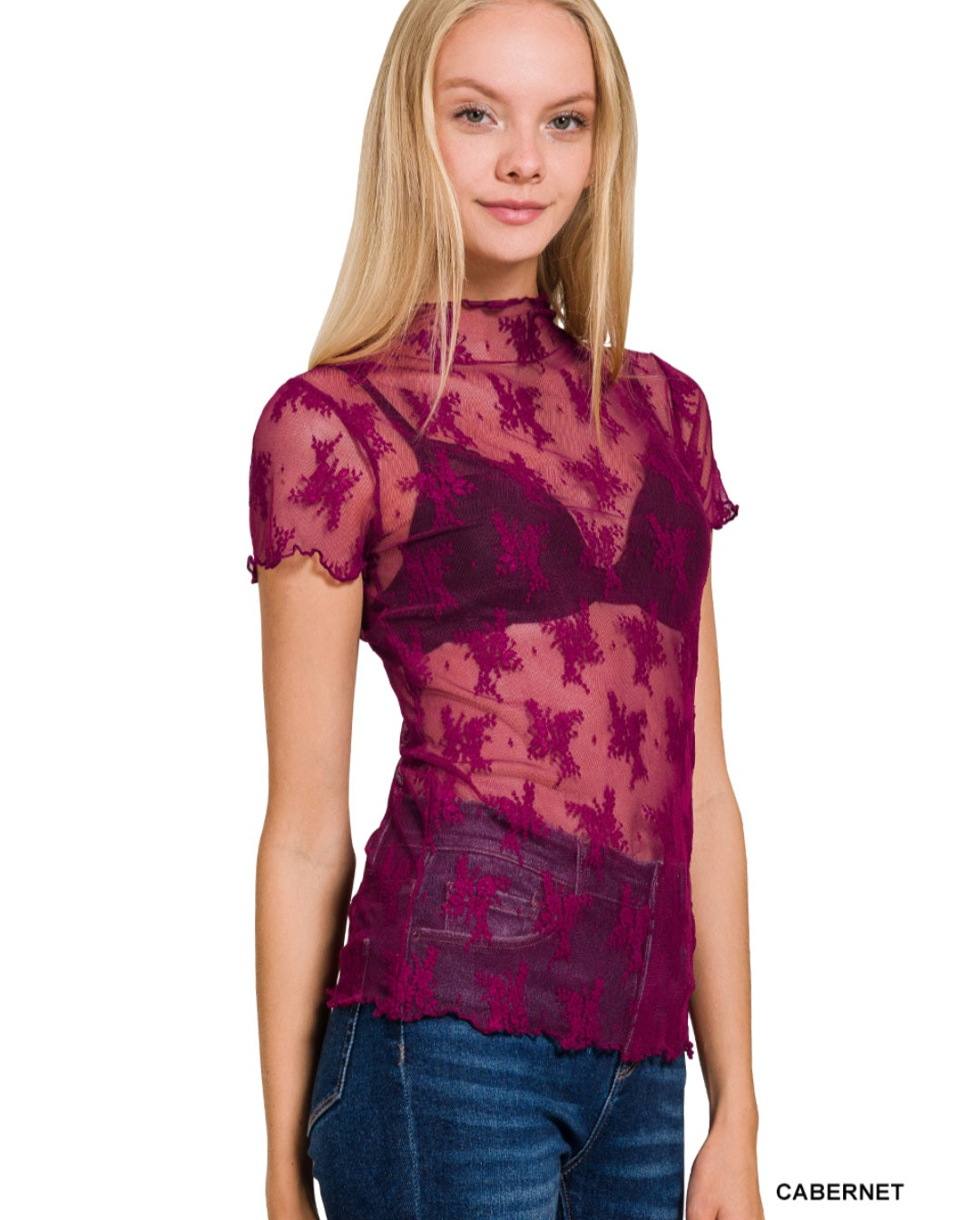 Fiona Mesh Top Zenana