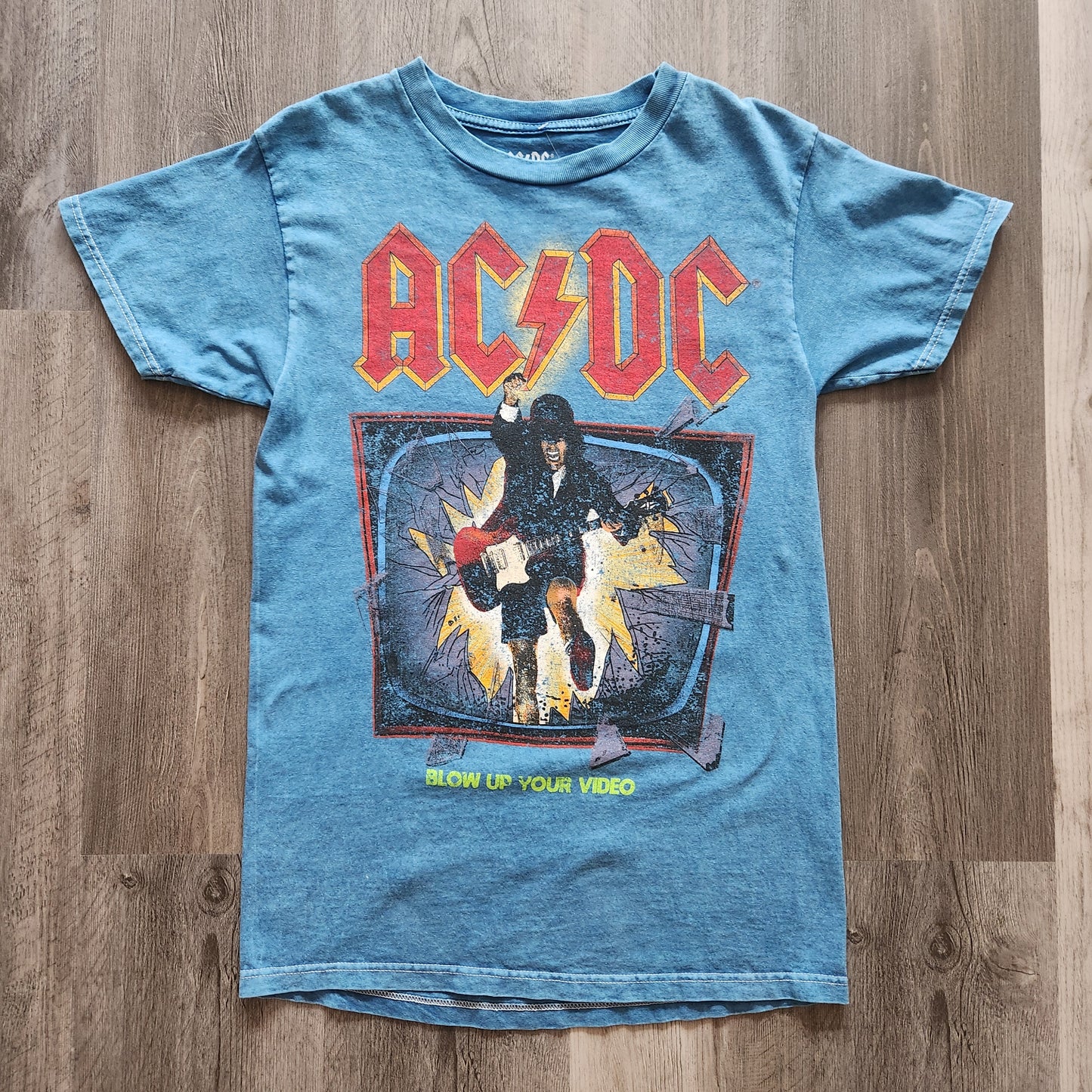 Blue ACDC Tee Vintage Vibes Boutique