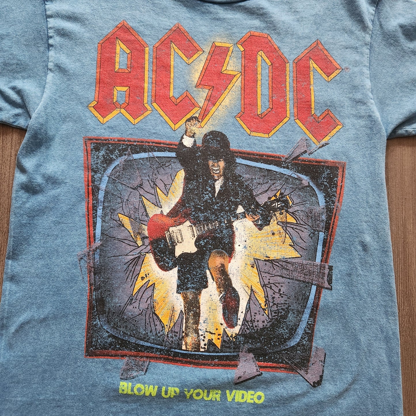 Blue ACDC Tee Vintage Vibes Boutique