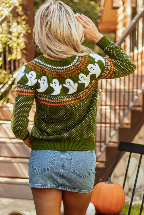 Spooky Season Sweater Vintage Vibes Boutique