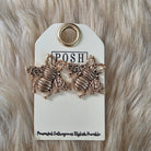 Bee Earrings Earrings Pink Panache
