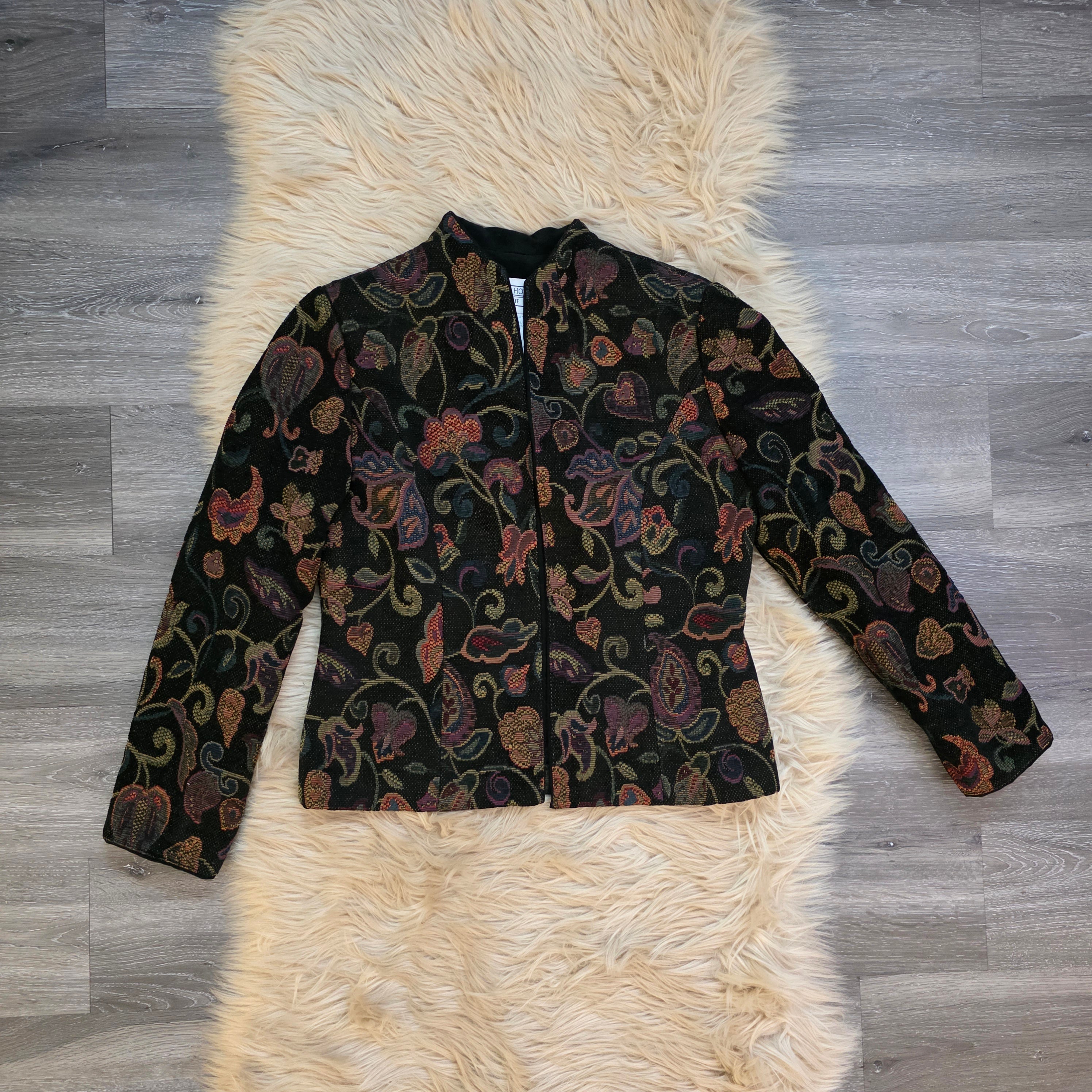 Jessica Howard Jacquard Jacket Vintage Jacket Vintage Vibes Boutique