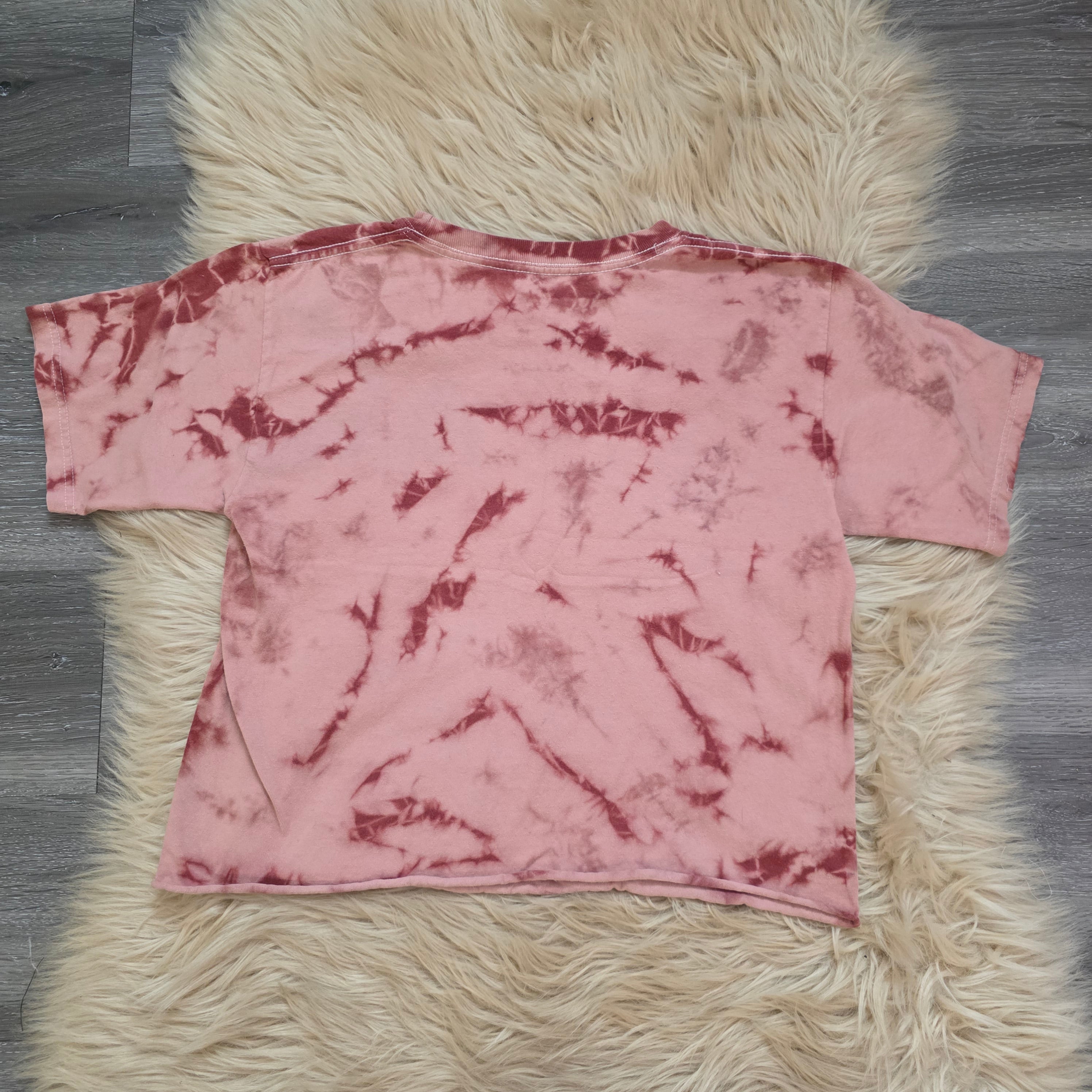 Pink Floyd Tie Dye Crop Band Tee Vintage Vibes Boutique