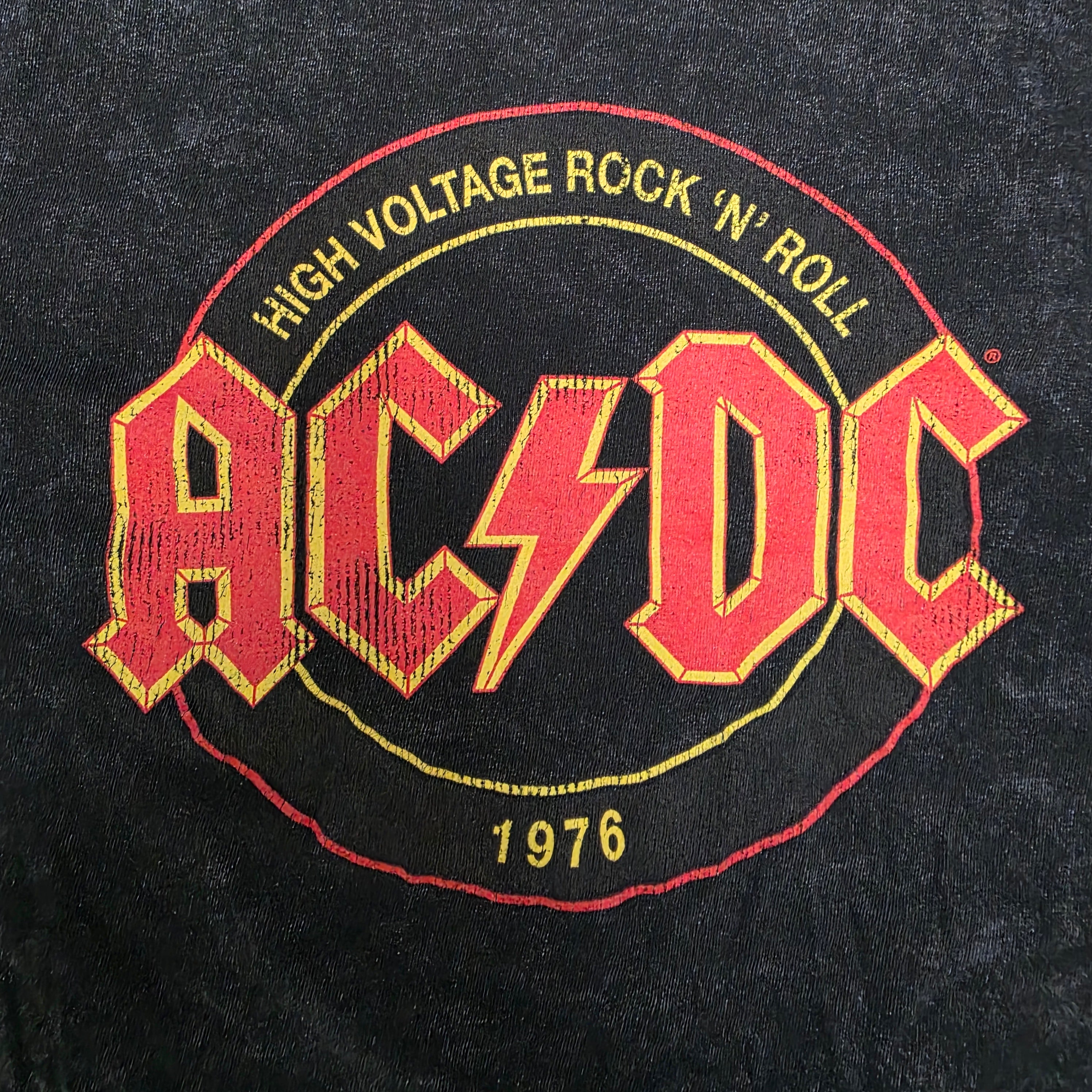 ACDC Cropped Tee Band Tee Vintage Vibes Boutique