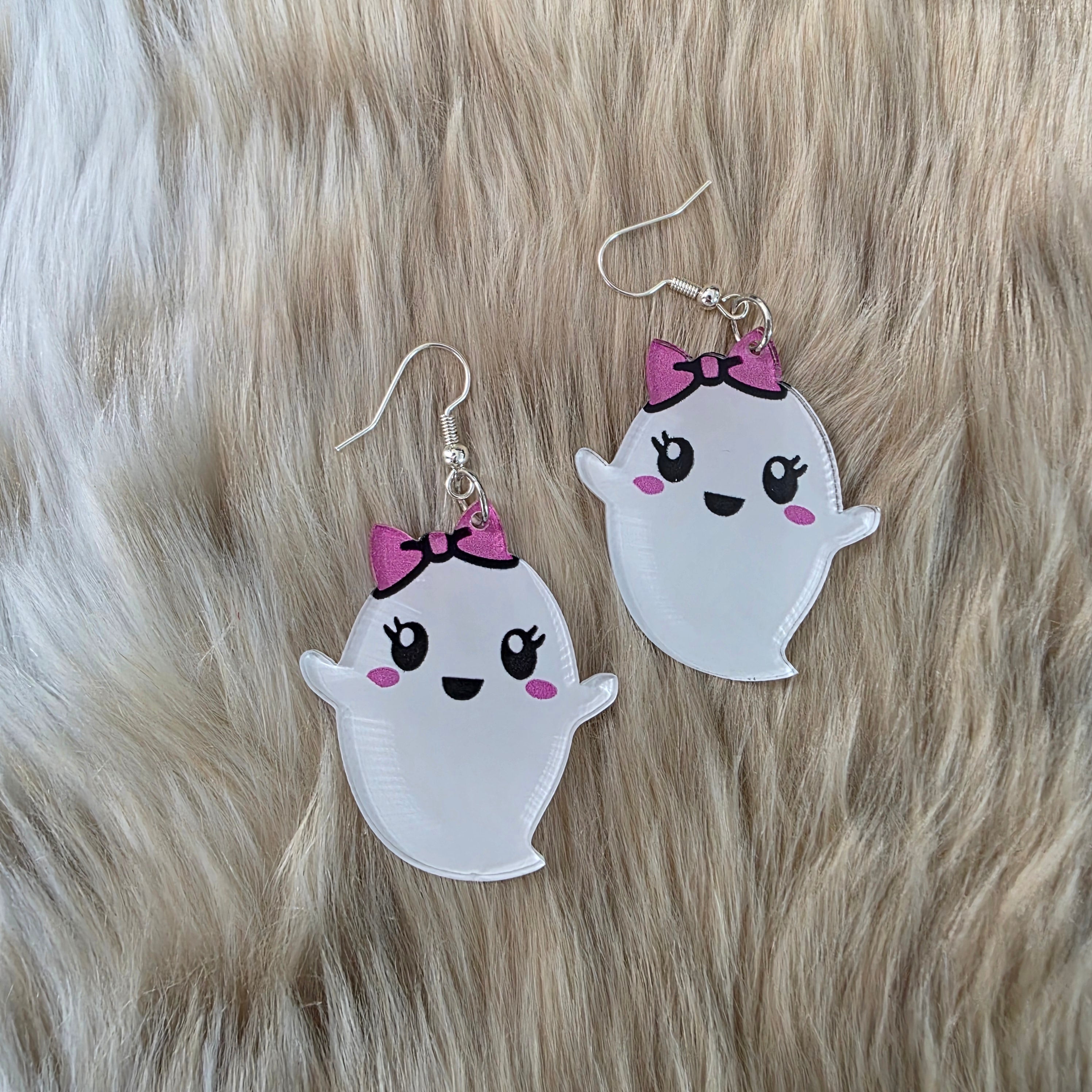 Girly Ghost Earrings Novelty Earrings Vintage Vibes Boutique