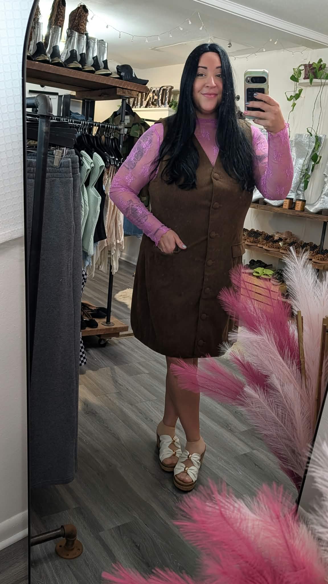 Brownstone Corduroy Dress Mini Dress Oddi