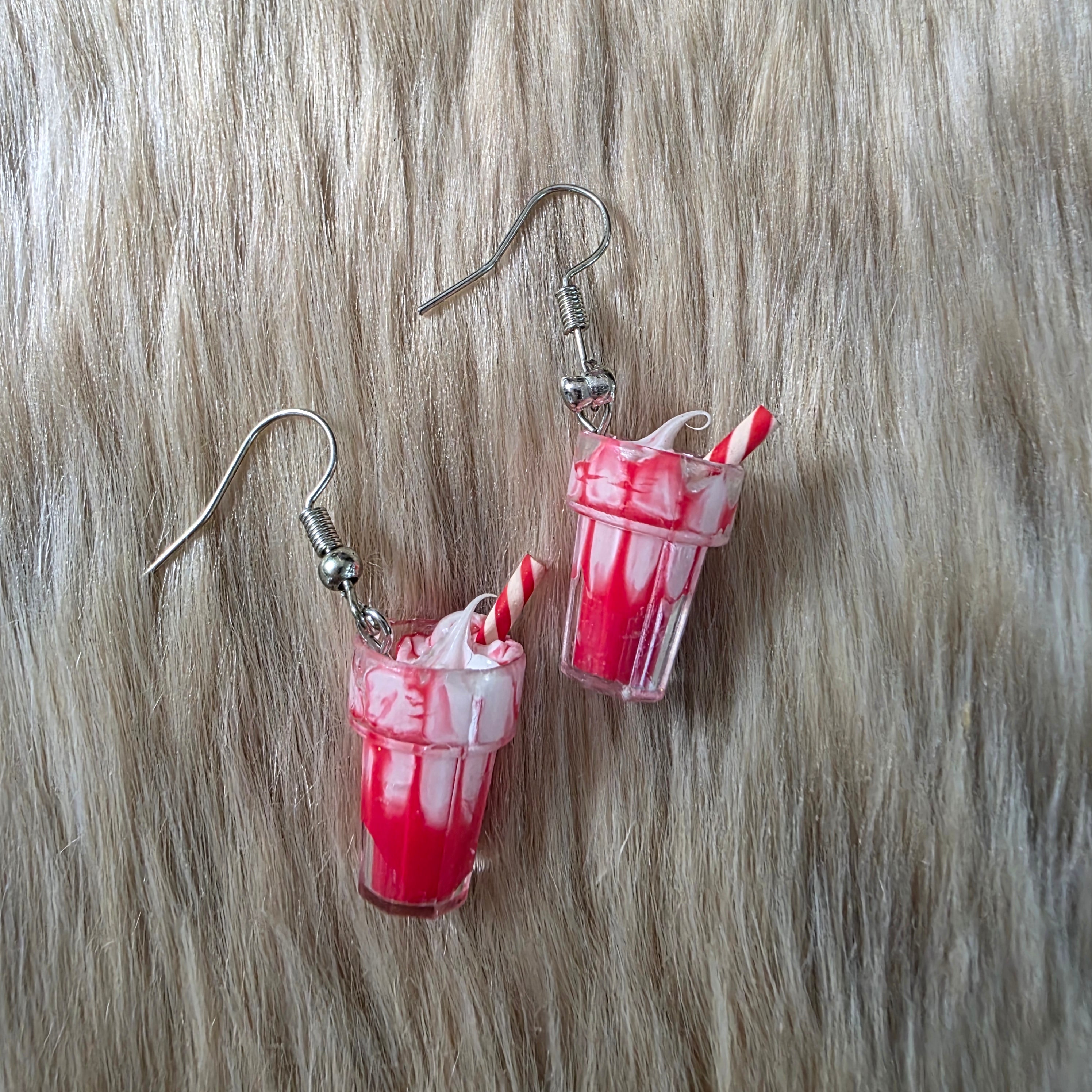 Ice Cream Float Earrings Novelty Earrings Vintage Vibes Boutique Cherry