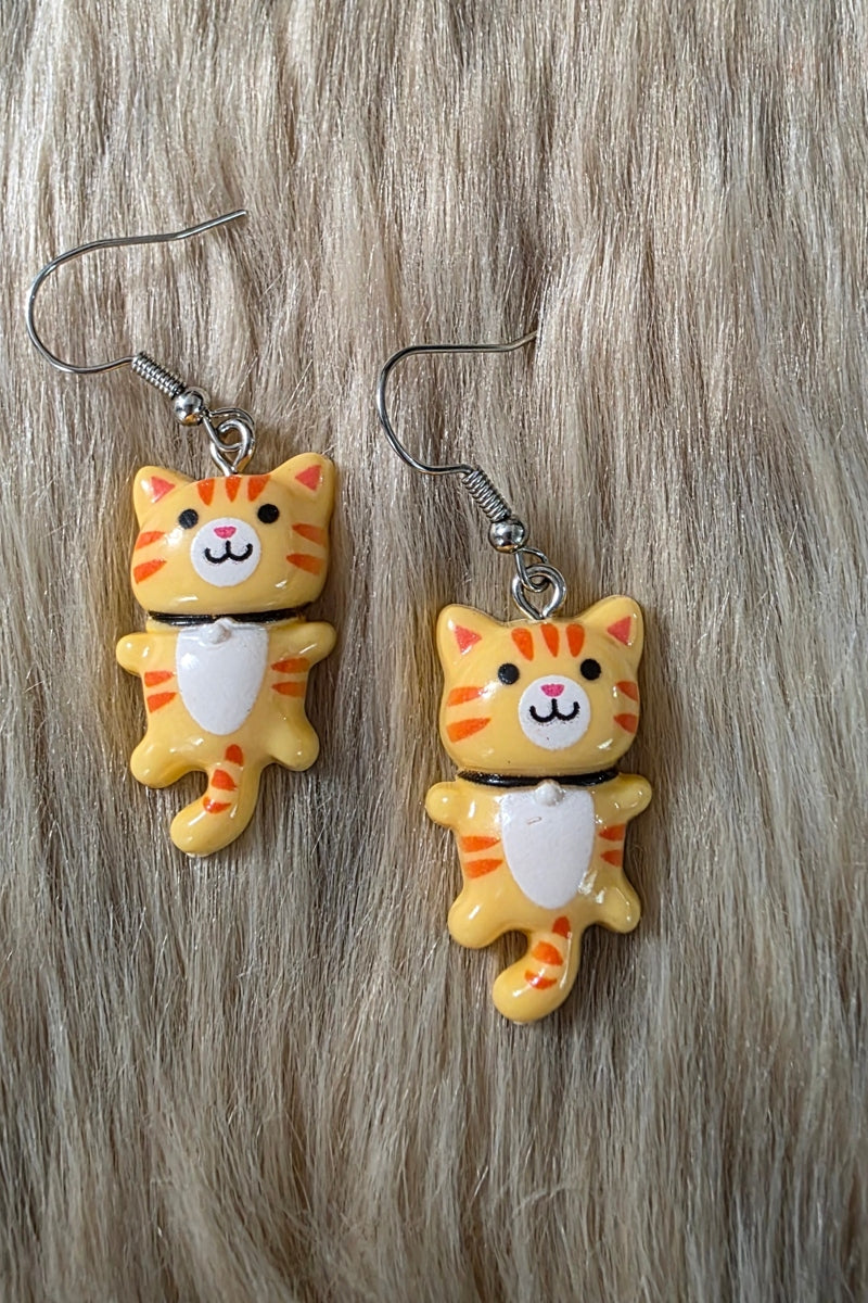 Cat Earrings Novelty Earrings Vintage Vibes Boutique
