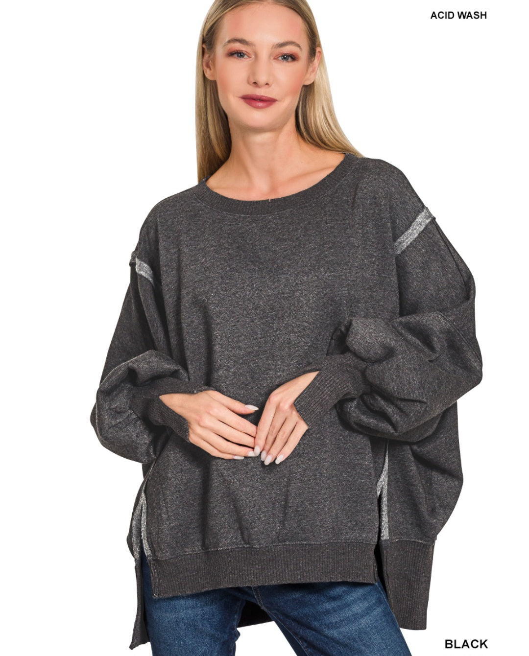 Tiff Pullover Sweatshirt Zenana
