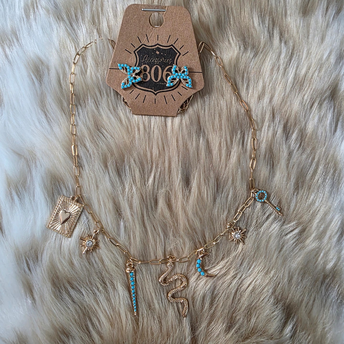 Desert Muse Set Necklace Pink Panache