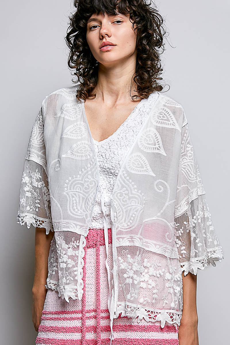 Lace & Daydreams Kimono Sweater POL