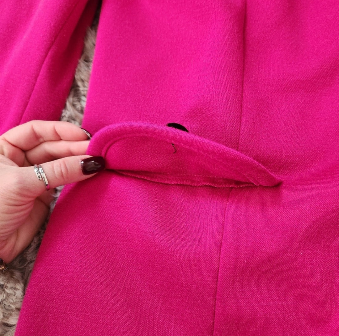 Haberdashery Fuchsia Blazer Vintage Vibes Boutique