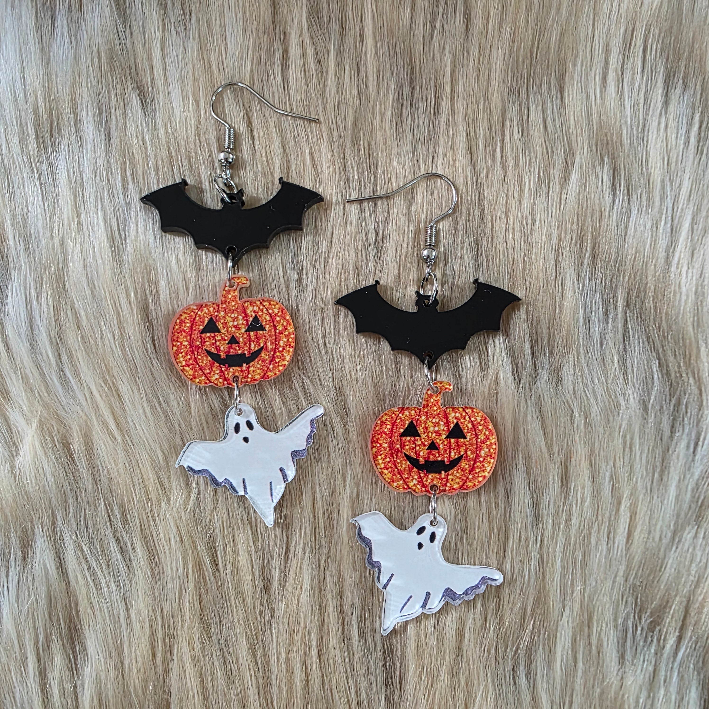 Fright Night Trio Earrings Novelty Earrings Vintage Vibes Boutique